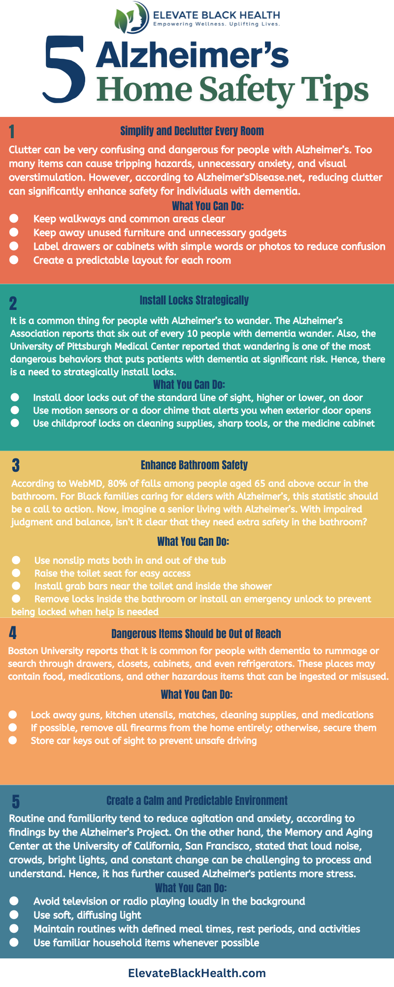 5 Alzheimer’s Home Safety Tips - Elevate Black Health